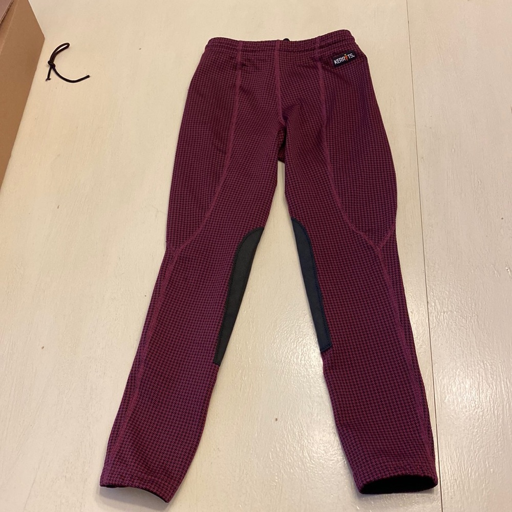 Girls L Kerrits winter riding tights
